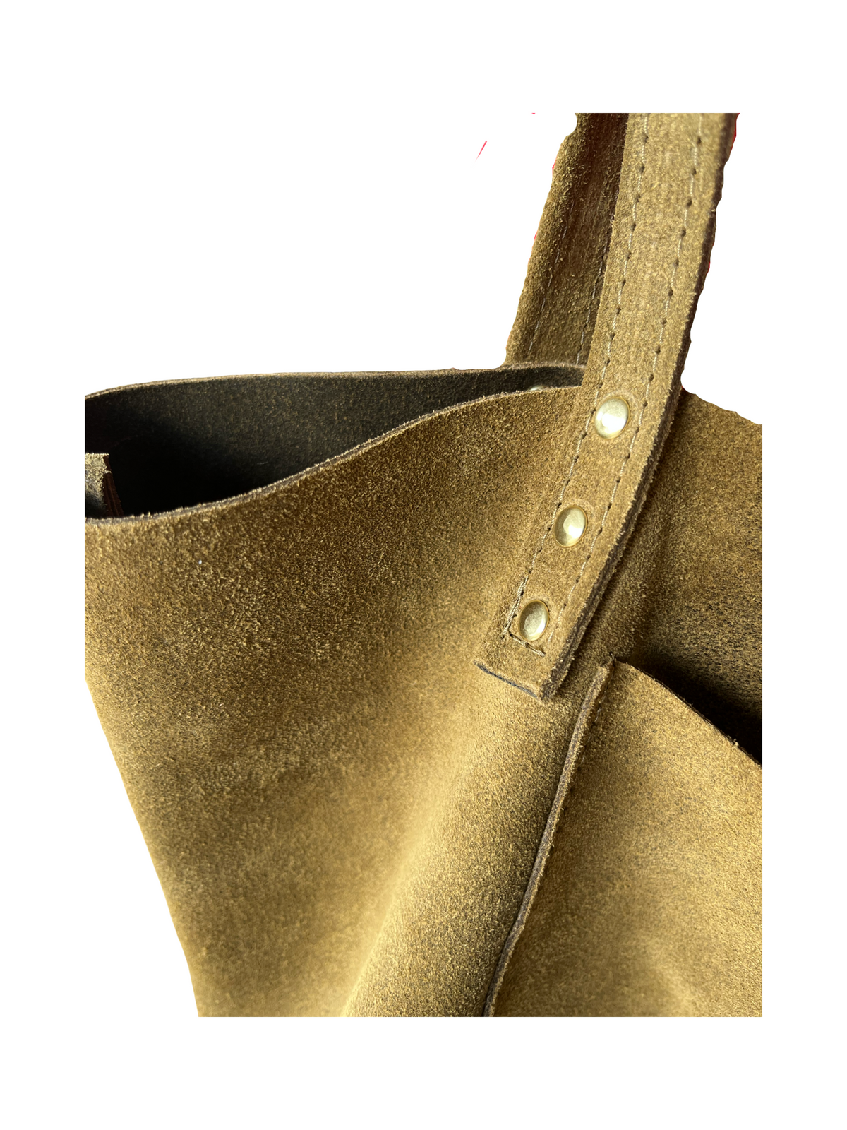 Olive Green Leather Tote