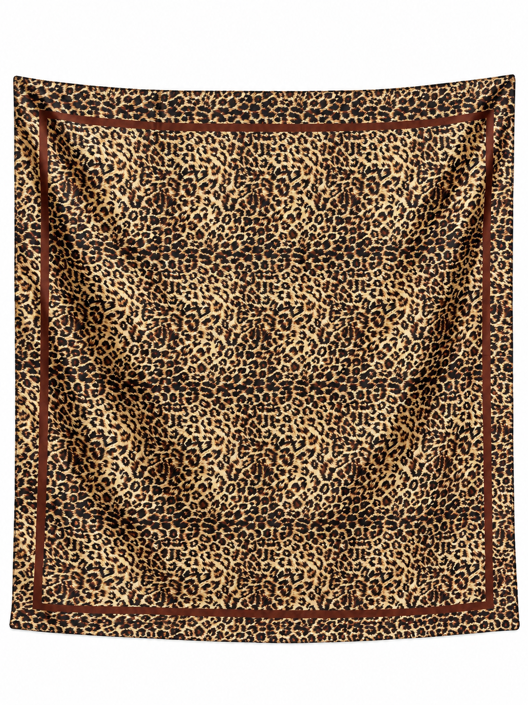 Leopard 36 inch square scarf